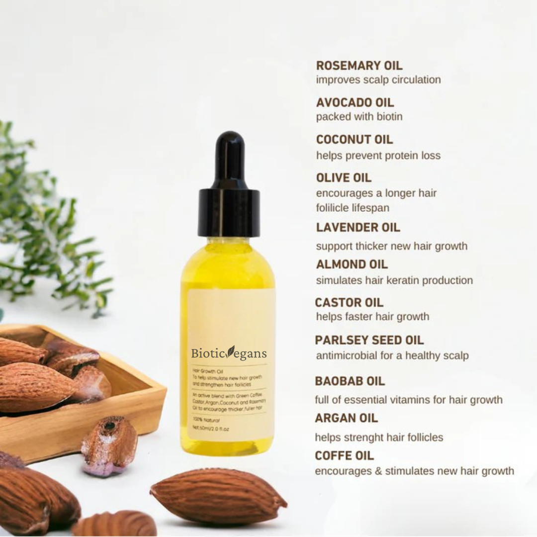 Biotic Vegans | Natural Hair Growth Oil